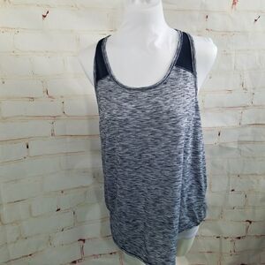 3/$25 mta sport tank blue space dye marled medium